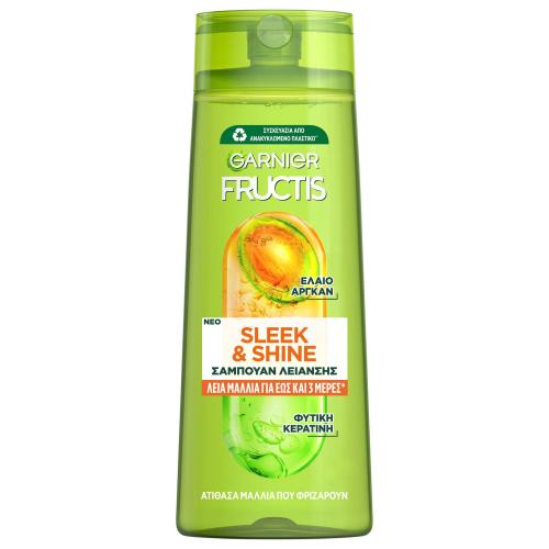 Garnier Fructis Sleek & Shine Shampoo Δυναμωτικό Σαμπουάν για Μαλλιά που Φριζάρουν 400ml